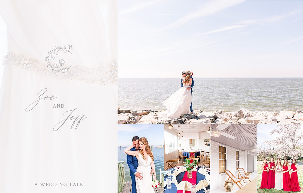 Red, White & Blue To Say I Do | Elegant Chesapeake Bay Wedding Wylder Hotel | Tilghman Island, Maryland